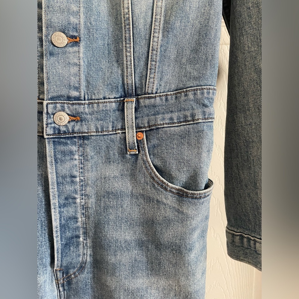 Levi’s Kickflare Denim Jumpsuit - Picture 7 of 12